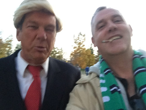 Mark with Trump lookalike