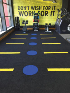 image of sanctuary synthetics artificial grass gym