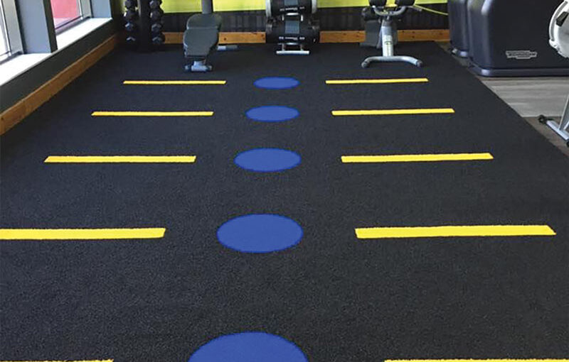 image of sanctuary synthetics artificial grass gym