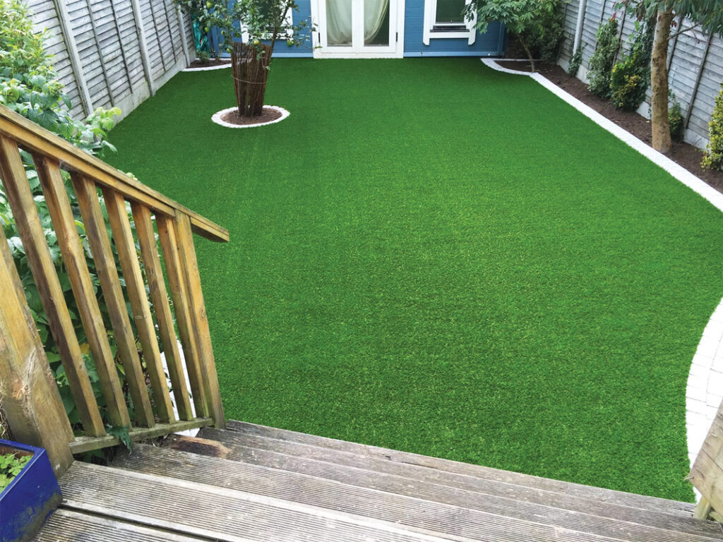 image of sanctuary synthetics artificial grass back garden