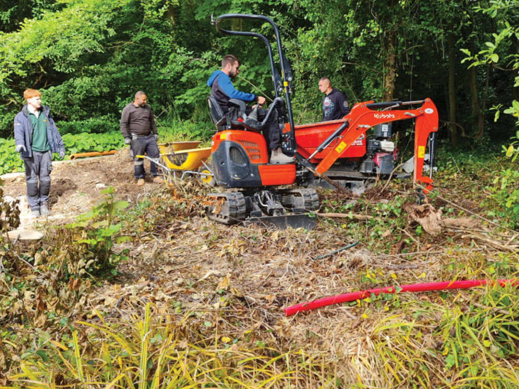 artificial grass garden - BEFORE